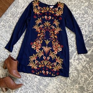 Xhilaration navy swing dress